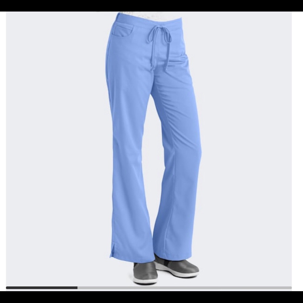 Greys anatomy classic 5 pocket scrub pant in ciel blue